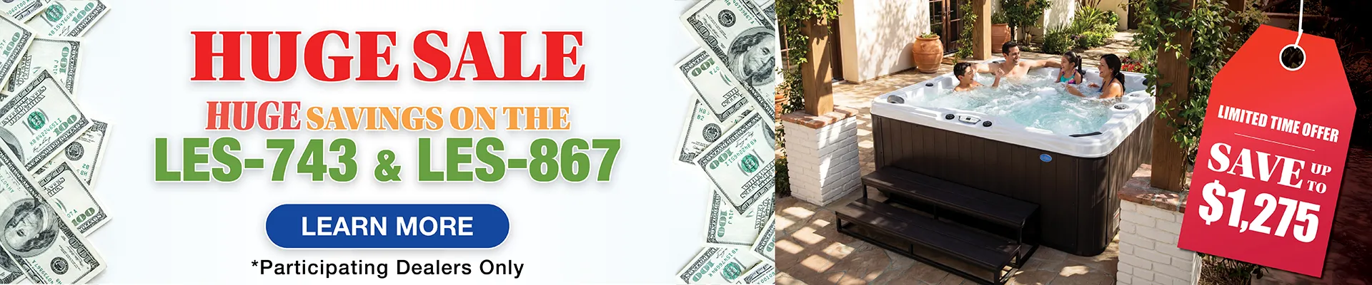 Calspas hot tub being used in a family setting - Broomfield